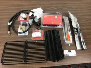 lot 48 image: Mixed Lot Of Grill Accessories UNIVERSAL Regulator Hose, Thermometer And More
