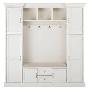 lot 13 image: Home Decorators Collection Royce Polar White 79.25 Hall Tree