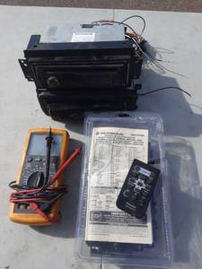 lot 43 image: 2-Car Stereos, (Kenwood, Pioneer), Stereo Mounting Kit, Multi Meter