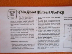 lot 45 image: (2) (New) Nutsert Tools