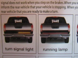 lot 30 image: BrakeBlinkerReverse Light Strip for Pickup