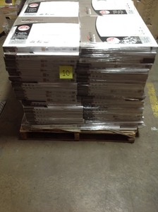 Pallet whit 120 Cases of TrafficMASTER Grey Slate 18 in. x 18 in. Peel and Stick Vinyl Tile (27 sq. ft.  case)