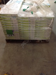 lot 34 image: Pallet of 30 cases Nuvelle Deco Planks Picket Fence Sun Baked 12 in. x Wide x Length Solid Hardwood Wall Planks