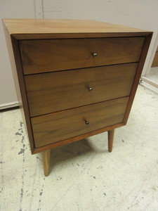 lot 415 image: WEST ELM SIDE TABLE, WITH TOP DRAWER BOOK SAFE