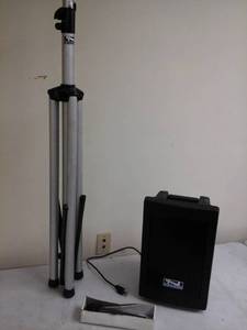 lot 108 image: Anchor Explorer Pro Powered Speaker with Tripod Stand, Wireless Microphone