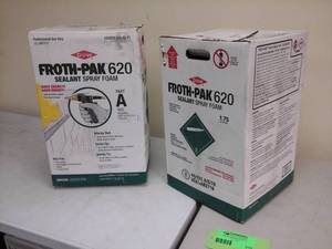 lot 212 image: Lot of (2) Dow Froth-Pak 620 Sealant Spray Foam