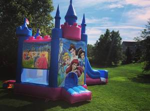 lot 519 image: Princess Bouncy House with TWO Blowers