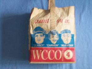 Clancy the Cop Bag from WCCO. As shown.