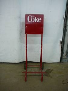 lot 1 image: Coke 2 Wheeler Display