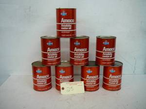 lot 23 image: Amoco Motor Oil 8- unopened cans
