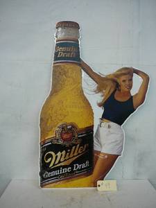 lot 49 image: Miller Genuine Draft Tin Sign