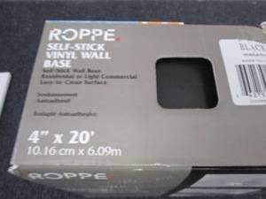Roppe Self-Stick Black 4 in. x 20 f...
