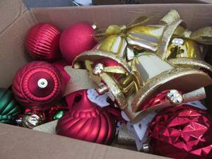 Box of Large & Medium Assorted Chri...