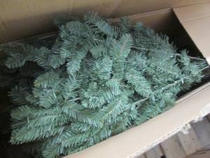 Tall Un-lit Christmas Tree assembly...