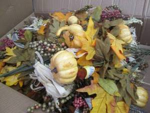 Box of Artificial Fall Bouquets...