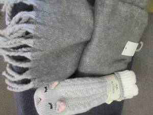 2 pr Slipper Socks, NWT Brushed Bla...
