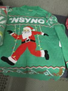 3 Mens Small NSYNC Holiday Sweaters...