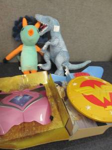 2 Plush Toys, Wonder Woman Shield...