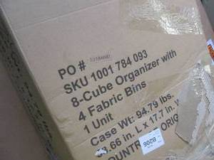 31 in. W x 58 in. H 8-Cube Organize...
