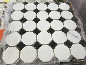 15 ea 11.5x11.5 Retro Octagon Porce...