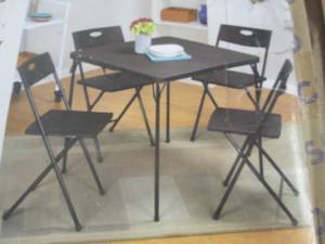 Cosco 5 pc Set Black Table & Chair ...
