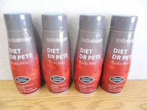Lot of 4 Soda Stream Soda Mix