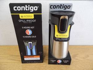 Lot of 2 Contigo Travel Mugs
