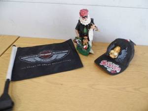 Harley Davidson Flag - Santa - Hat