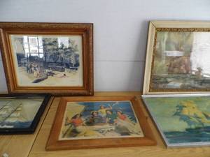 Lot of 5 Vintage Pictures
