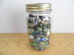 Quart Jar of Marbles