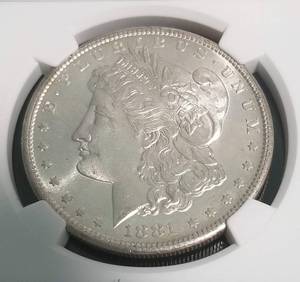 1881-S MORGAN SILVER DOLLAR MS63 NGC