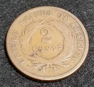 1865 US TWO CENT PIECE