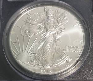 2012 AMERICAN SILVER EAGLE 1 TROY OZ. .999 FINE SILVER MS70 PCGS FIRSTSTRIKE