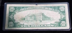 1929 $10 NATIONAL CURRENCY FEDERAL RESERVE BANK OF MINNEAPOLIS MN