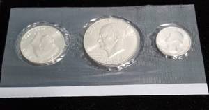 1976 US SILVER BICENTENNIAL 3 COIN SET DOLLAR HALF QUARTER