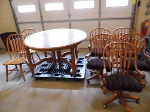 lot 15 image: Dining Table - Chairs