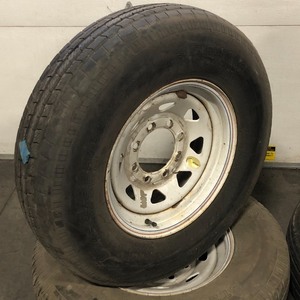 lot 27 image: Set Of (4) 16 Trailer Wheels & Tires