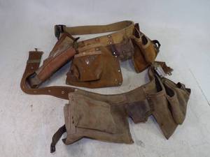 lot 12 image: Pair of Leather Work Tool Belts