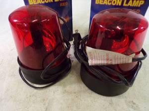 lot 40 image: Pair of Beacon Red Lamps
