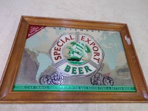 lot 50 image: Heilemans Beer Sign  Mirror
