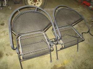 Pair of black chairs...