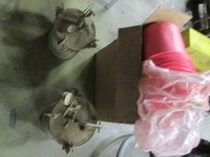 Pair of paint post with liners...