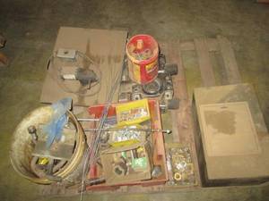 Assorted hardware, wheels and organ...