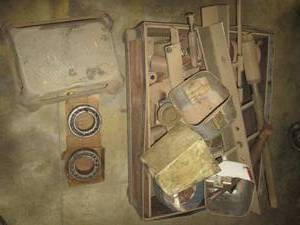 Assorted hardware and bearings, sto...