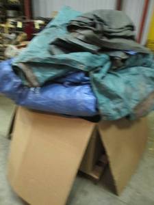 Large box of tarps...