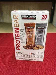 lot 485 image: Kirkland Signature Protein Bar 20 Pack, Retail $17.99