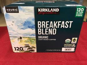 lot 486 image: Kirkland Signature Breakfast Blend 129 K-Cup Pods, Retail $36.99