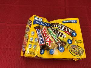 lot 492 image: Mars Chocolate Variety Pack 30 Count, Retail $17.99