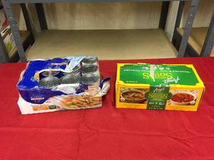 lot 504 image: Amys Organic Soups & Swanson Chicken Broth, Retail $21.28