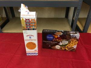 lot 523 image: Original Stroopwafels & Gavottes Boursin Crepes, Retail $16.68